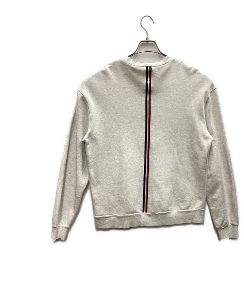 MONCLER（モンクレール）MONCLER (モンクレール) ロゴ刺繍スウェット グレー サイズ:Lの古着・服飾アイテム
