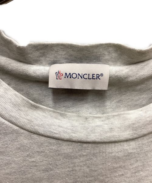 MONCLER（モンクレール）MONCLER (モンクレール) ロゴ刺繍スウェット グレー サイズ:Lの古着・服飾アイテム
