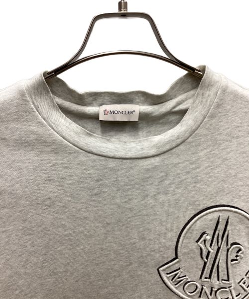 MONCLER（モンクレール）MONCLER (モンクレール) ロゴ刺繍スウェット グレー サイズ:Lの古着・服飾アイテム