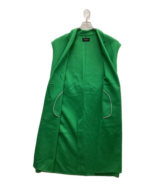 STUMBLY（スタンブリ―）STUMBLY (スタンブリ―) ノースリーブコート グリーン×グレー サイズ:36の古着・服飾アイテム