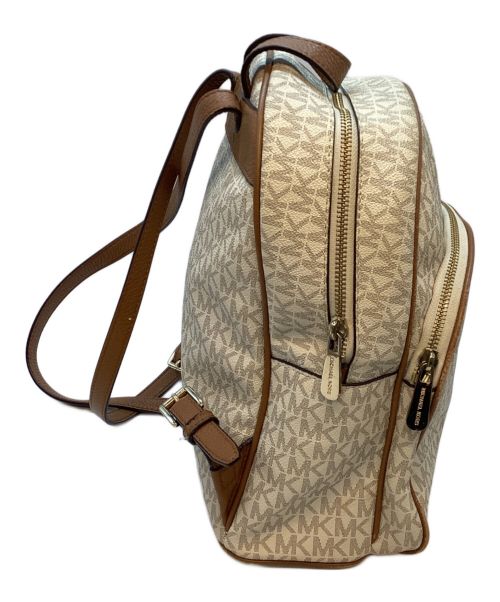 MICHAEL KORS（マイケル・コース）MICHAEL KORS (マイケルコース) リュック アイボリー×ブラウンの古着・服飾アイテム