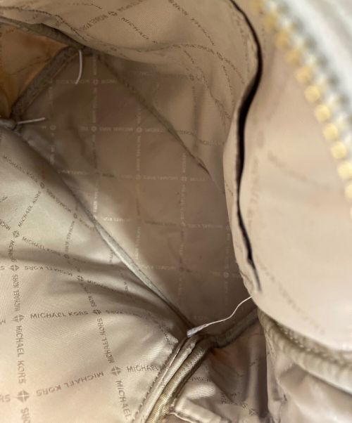 MICHAEL KORS（マイケル・コース）MICHAEL KORS (マイケルコース) リュック アイボリー×ブラウンの古着・服飾アイテム