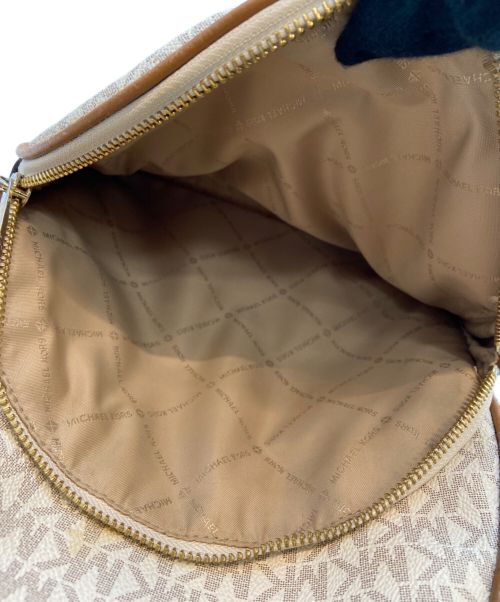 MICHAEL KORS（マイケル・コース）MICHAEL KORS (マイケルコース) リュック アイボリー×ブラウンの古着・服飾アイテム