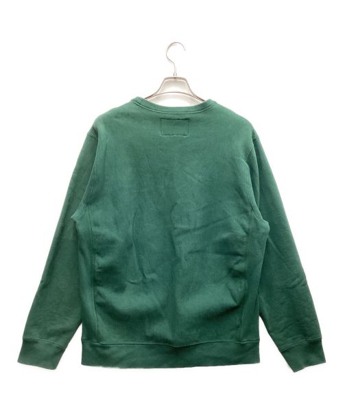 WACKO MARIA（ワコマリア）WACKO MARIA (ワコマリア) フロントロゴ裏起毛クルーネックスウェット グリーン サイズ:Mの古着・服飾アイテム