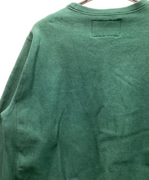 WACKO MARIA（ワコマリア）WACKO MARIA (ワコマリア) フロントロゴ裏起毛クルーネックスウェット グリーン サイズ:Mの古着・服飾アイテム