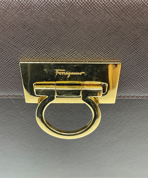 Salvatore Ferragamo（サルヴァトーレ フェラガモ）Salvatore Ferragamo (サルヴァトーレ フェラガモ) ハンドバッグ ブラウンの古着・服飾アイテム