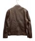 JACKROSE (ジャックローズ) ラムレザージャケット ブラウン サイズ:3：7000円