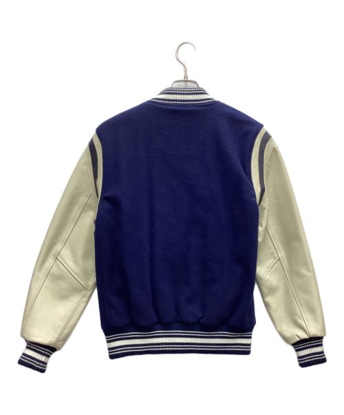 Franklin & Marshall（フランクリン＆マーシャル）Franklin & Marshall (フランクリン＆マーシャル) スタジャン ベージュ×ネイビー サイズ:XSの古着・服飾アイテム