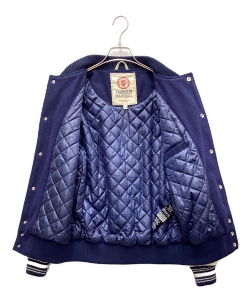 Franklin & Marshall（フランクリン＆マーシャル）Franklin & Marshall (フランクリン＆マーシャル) スタジャン ベージュ×ネイビー サイズ:XSの古着・服飾アイテム