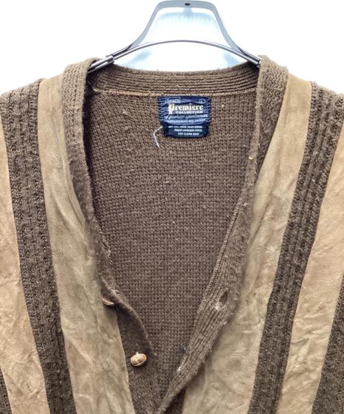 Sears（シアーズ）Sears (シアーズ) ニットカーディガン ブラウン サイズ:Lの古着・服飾アイテム
