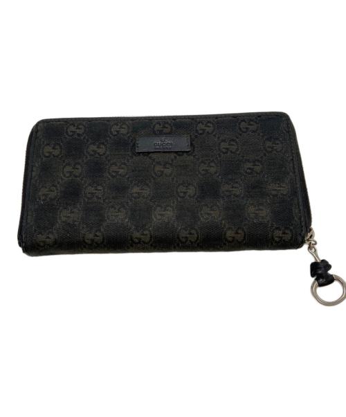 GUCCI（グッチ）GUCCI (グッチ) 長財布 ブラックの古着・服飾アイテム