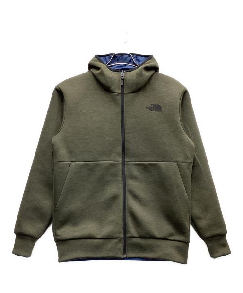 THE NORTH FACE（ザ ノース フェイス）THE NORTH FACE (ザ ノース フェイス) リバーシブルテックエアーフーディ ブルー×オリーブ サイズ:S 未使用品の古着・服飾アイテム
