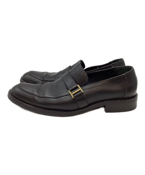 GUCCI（グッチ）GUCCI (グッチ) ベルトローファー ブラック サイズ:42 1/2の古着・服飾アイテム