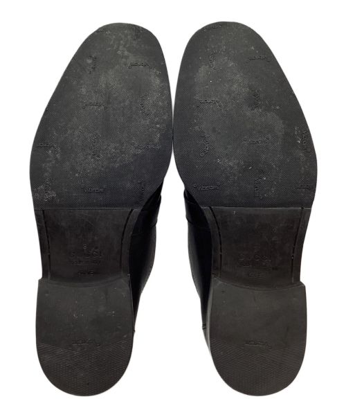 GUCCI（グッチ）GUCCI (グッチ) ベルトローファー ブラック サイズ:42 1/2の古着・服飾アイテム