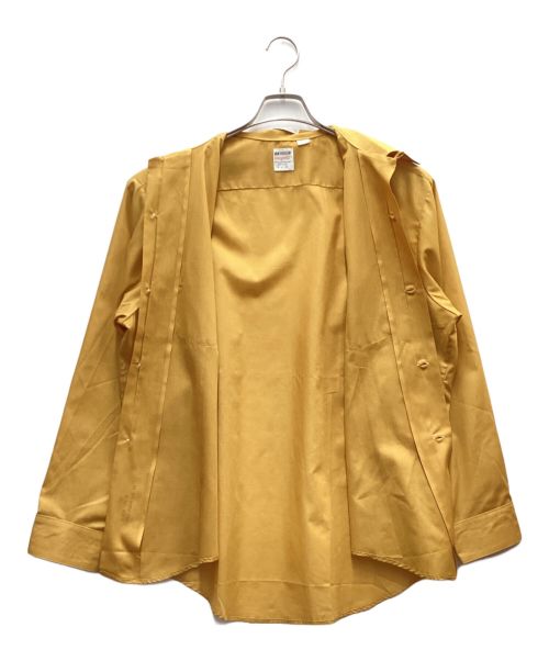 VAN HEUSEN（ヴァンヒューセン/バンヒューゼン）VAN HEUSEN (ヴァンヒューセン/バンヒューゼン) 開襟ボックスシャツ イエロー サイズ:Lの古着・服飾アイテム
