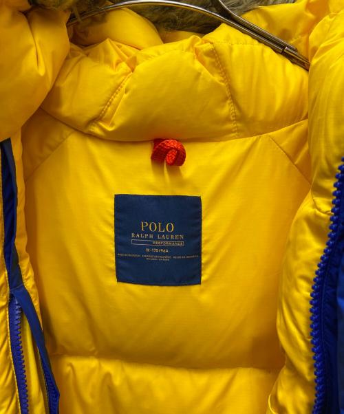 POLO RALPH LAUREN（ポロ・ラルフローレン）POLO RALPH LAUREN (ポロ・ラルフローレン) ダウンジャケット ブルー×イエロー サイズ:Mの古着・服飾アイテム