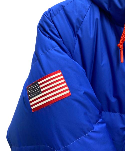 POLO RALPH LAUREN（ポロ・ラルフローレン）POLO RALPH LAUREN (ポロ・ラルフローレン) ダウンジャケット ブルー×イエロー サイズ:Mの古着・服飾アイテム