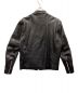 Schott (ショット) カフェレーサーワッペンライダースジャケット ブラック サイズ:L：34000円