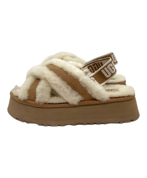 UGG（アグ）UGG (アグ) バックストラップサンダル アイボリー×ブラウン サイズ:23cmの古着・服飾アイテム