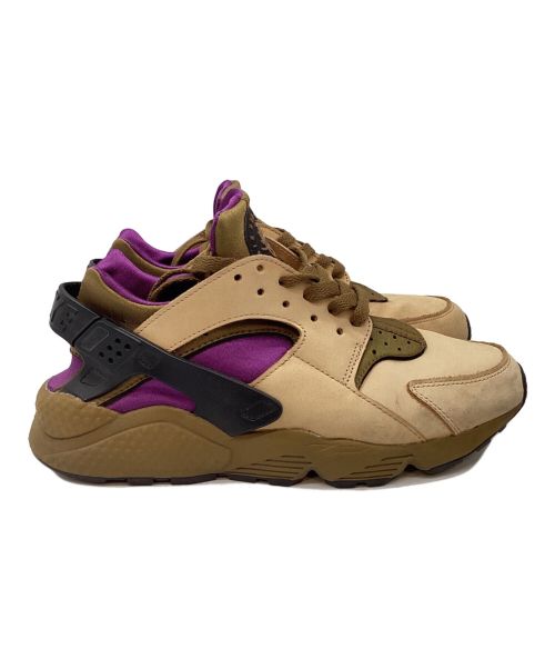 NIKE（ナイキ）NIKE (ナイキ) AIR HUARACHE LE ベージュ×パープル サイズ:27cmの古着・服飾アイテム