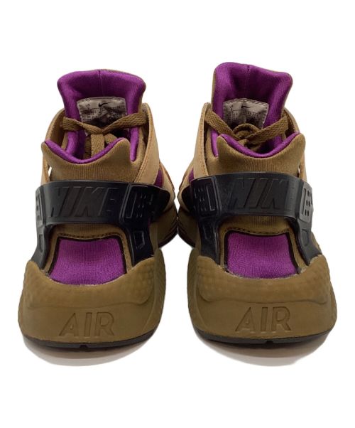 NIKE（ナイキ）NIKE (ナイキ) AIR HUARACHE LE ベージュ×パープル サイズ:27cmの古着・服飾アイテム
