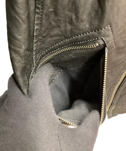 BURBERRY BLACK LABEL（バーバリーブラックレーベル）BURBERRY BLACK LABEL (バーバリーブラックレーベル) シングルライダースジャケット/ラムレザー ブラック サイズ:Mの古着・服飾アイテム