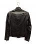 BURBERRY BLACK LABEL (バーバリーブラックレーベル) シングルライダースジャケット/ラムレザー ブラック サイズ:M：22000円