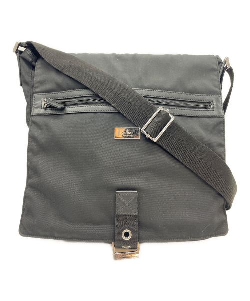 GUCCI（グッチ）GUCCI (グッチ) メッセンジャーバッグ ブラックの古着・服飾アイテム