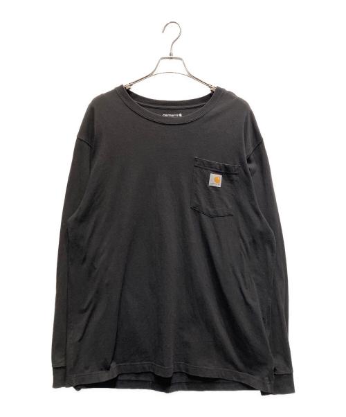 CarHartt（カーハート）CarHartt (カーハート) ロングスリーブカットソー ブラック サイズ:Lの古着・服飾アイテム
