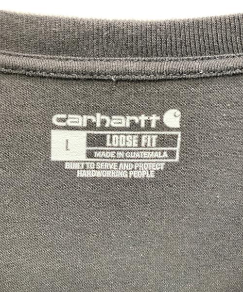 CarHartt（カーハート）CarHartt (カーハート) ロングスリーブカットソー ブラック サイズ:Lの古着・服飾アイテム