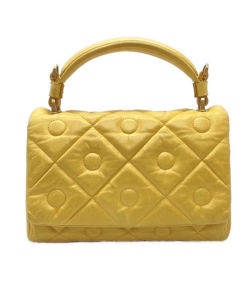 TOD'S（トッズ）TOD'S (トッズ) ハンドバッグ イエローの古着・服飾アイテム