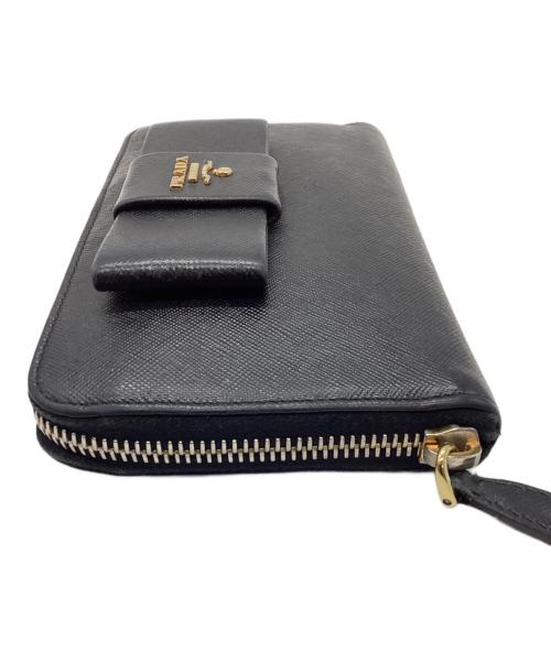 PRADA（プラダ）PRADA (プラダ) 長財布 ブラックの古着・服飾アイテム