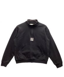 WIND AND SEA（ウィンダンシー）の古着「HALF-ZIP SWEATSHIRT」｜ブラック