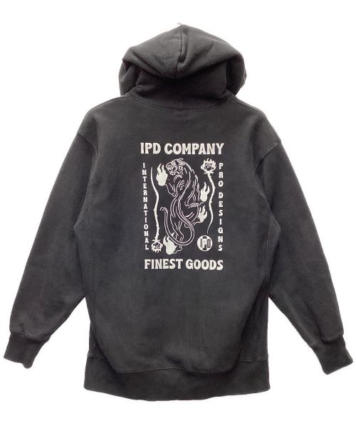 IPD COMPANY（アイピーディーカンパニー）IPD COMPANY (アイピーディーカンパニー) パーカー ブラック サイズ:Lの古着・服飾アイテム
