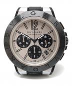 BVLGARIブルガリ）の古着「ディアゴノ マグネシウム DG42SMCCH」｜シルバー×ブラック