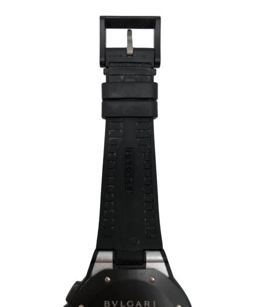 BVLGARI（ブルガリ）BVLGARI (ブルガリ) ディアゴノ マグネシウム DG42SMCCH シルバー×ブラックの古着・服飾アイテム