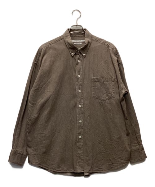 JOURNAL STANDARD TRISECT（ジャーナルスタンダード トライセクト）JOURNAL STANDARD TRISECT (ジャーナルスタンダード トライセクト) ファットシルエットカラーシャツ ブラウン サイズ:Sの古着・服飾アイテム