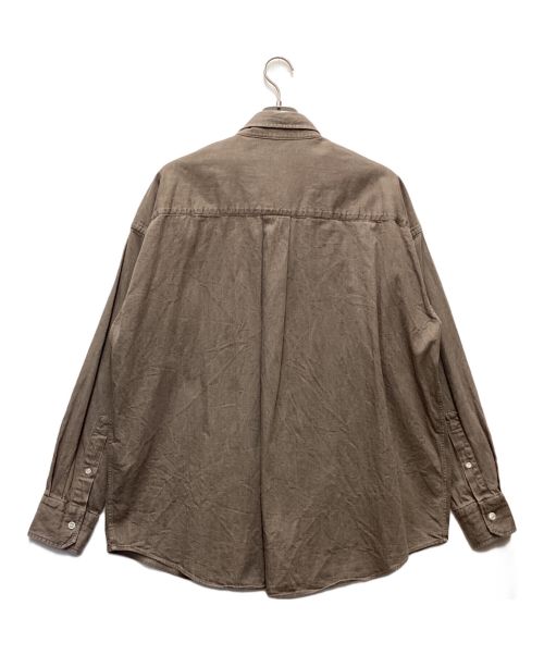 JOURNAL STANDARD TRISECT（ジャーナルスタンダード トライセクト）JOURNAL STANDARD TRISECT (ジャーナルスタンダード トライセクト) ファットシルエットカラーシャツ ブラウン サイズ:Sの古着・服飾アイテム