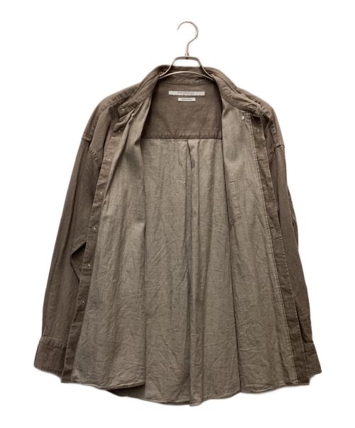 JOURNAL STANDARD TRISECT（ジャーナルスタンダード トライセクト）JOURNAL STANDARD TRISECT (ジャーナルスタンダード トライセクト) ファットシルエットカラーシャツ ブラウン サイズ:Sの古着・服飾アイテム