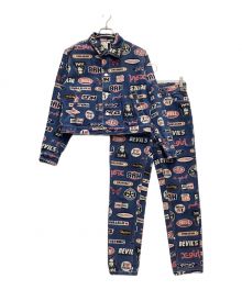 Hysteric Glamour×X-GIRL（ヒステリックグラマー×エックスガール）の古着「セットアップ」｜ブルー×ピンク