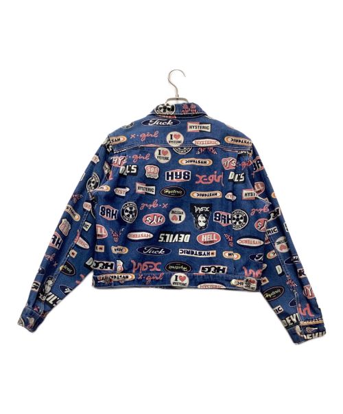 Hysteric Glamour（ヒステリックグラマー）Hysteric Glamour (ヒステリックグラマー) X-girl (エックスガール) セットアップ ブルー×ピンク サイズ:1の古着・服飾アイテム