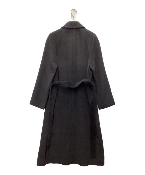 m,i,d,（エムアイディー）m,i,d, (エムアイディー) 比翼コート ブラック サイズ:Mの古着・服飾アイテム