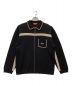 Supreme（シュプリーム）の古着「Chest Stripe Zip Up Cardigan」｜ブラック×ライトブラウン