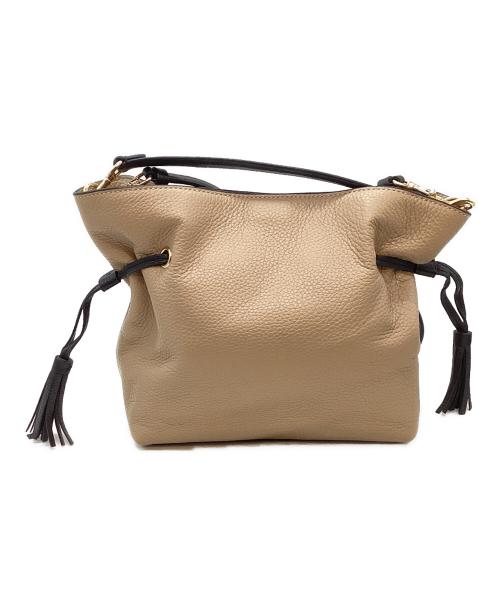 COACH（コーチ）COACH (コーチ) 2WAYバッグ ライトブラウン×ブラックの古着・服飾アイテム