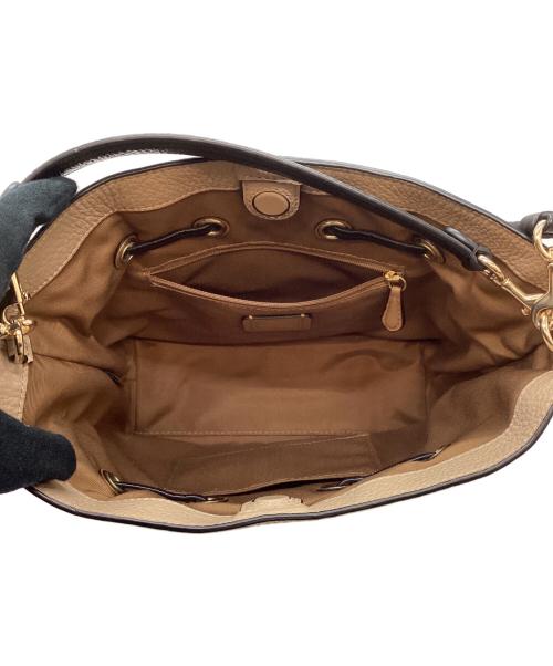 COACH（コーチ）COACH (コーチ) 2WAYバッグ ライトブラウン×ブラックの古着・服飾アイテム