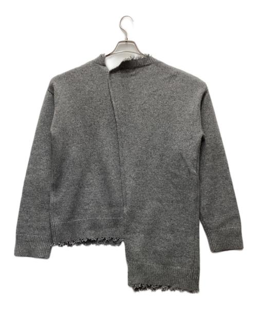 kudos（クードス）kudos (クードス) 変形ニット グレー サイズ:Fの古着・服飾アイテム