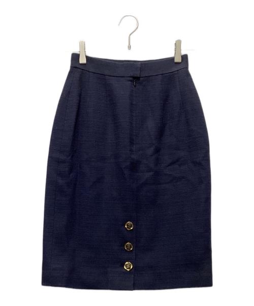 CHANEL（シャネル）CHANEL (シャネル) スカート ネイビー サイズ:38の古着・服飾アイテム