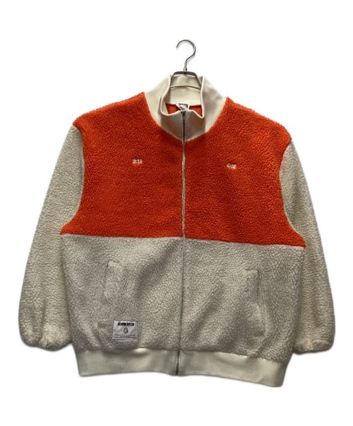 BILLIONAIRE BOYS CLUB（ビリオネアボーイズクラブ）BILLIONAIRE BOYS CLUB (ビリオネアボーイズクラブ) フリースジャケット オレンジ×アイボリー サイズ:XLの古着・服飾アイテム