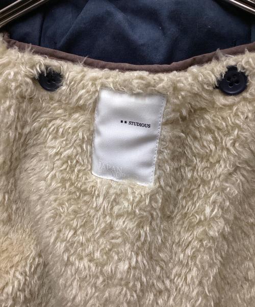 STUDIOUS（ステュディオス）STUDIOUS (ステュディオス) ライナー付モッズコート ネイビー サイズ:Mの古着・服飾アイテム