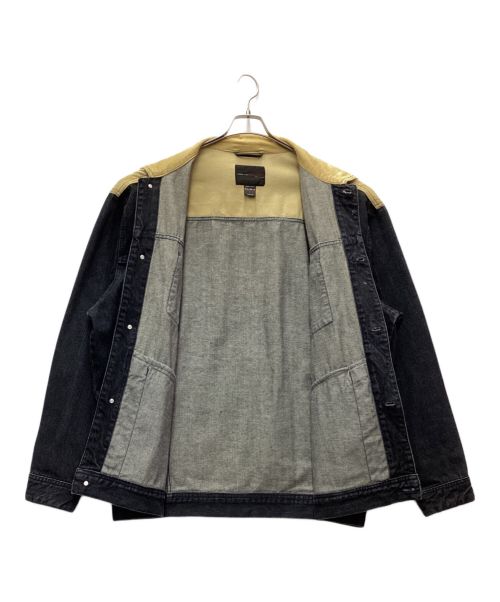 FUBU（フブ）FUBU (フブ) コーデュロイ切替デニムジャケット インディゴ×ベージュ サイズ:XLの古着・服飾アイテム